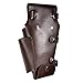 JZK® Leather Hairdressing Scissors Holder Holster Pouch Scissors Case Bag with Belt Hairdresser Tool Bag, Brown(UK Location)