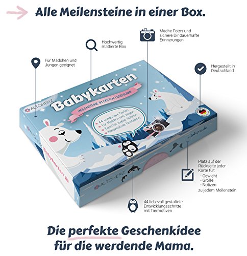 ALTOHERZ Babykarten – 44 wunderbare Meilensteine – Begleiter für das erste Lebensjahr und eine Erinnerung fürs ganze Leben - 6
