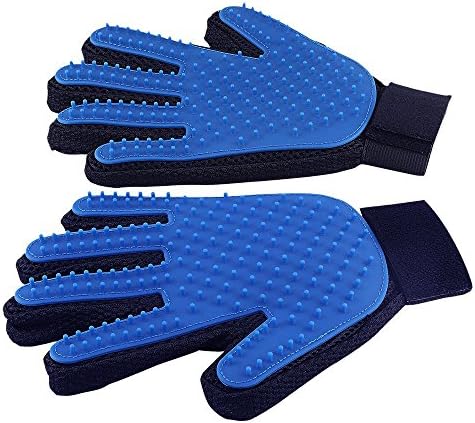 GLEADING Pet Grooming Glove - Gentle Deshedding Brush Glove - Efficient Pet Hair Remover Mitt