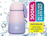 HOCHWERTIGE QUALITÄT - Profitiere von unserer mehrfach ausgezeichneten und leidenschaftlichen Liebe zum Detail. Unsere Edelstahl Kindertrinkflasche ist optimal verarbeitet, BPA frei, 100% hygienisch und mit federleichten 229g überall zu verstauen!