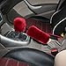 Produktbild Car Handbrake cover Handbremssack Handbremsmanschette Winter Warm Faux Wolle Feststellbremse Gear Shift Cover Plüsch Auto Handbremse Abdeckung Sleeve Warm Feststellbremse Gear Shift Cover Radsätze Auto Getriebe Suit Plush Handbrake Gear Shift Knob Covers (Rot)ToullGo®