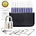 Produktbild Lockpicking Set 17-Teiliges Dietrich Set mit Transparentem Vorhängeschloss und Anleitung für Schlosserei Anfänger und Profi