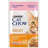 PURINA Cat Chow Yetişkin Kediler i&ccedil;in Somonlu Sebzeli Yaş Mama 85 Gram