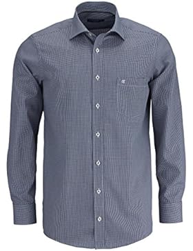 CASAMODA Regular Fit Hemd extra langer Arm Karo dunkelblau/weiß 006269/101 AL 69