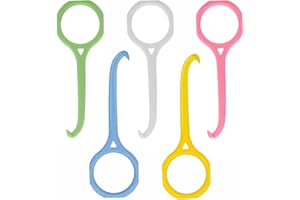 Angzhili 5 Pack Clear Aligner Removal Tool,Remover for Invisible Brace Tooth Cleaning Oral Care (White, Yellow, Pink, Green, Blue)