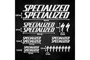 GS1 HONDURAS Kit X20 Adesivi Specializd Bicicletta MTB Enduro btt Dirt Bianco Sticker