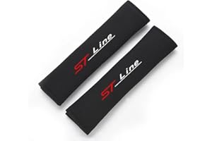 OBONG 2 Stück Auto Gurtpolster Schulterpolster Kompatibel mit für Ford ST Line Focus X 2 3 Mondeo Fiesta Kuga MK2 MK3 MK4 Sicherheitsgurt Schulterschutz Zubehör,A