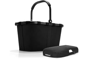 ‎REISENTHEL Reisenthel carrybag Frame Black Henkelkorb Einkaufskorb schwarz + Cover schwarz
