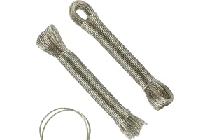 40 m tvättlina, 2 stycken 20 m stålkärna-tvättlina, tung last extra stark slitstark, hushålls-, trädgårds- och balkongstvättlina, camping
