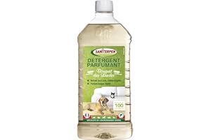 SANITERPEN - Détergent Parfumant Bouquet des Landes - Spécial Animaux de Compagnie - Tout Type de Sols et Surfaces, Parfum Longue Durée, Jusqu’à 100 Lavages - Fabrication Française - Flacon 1 L