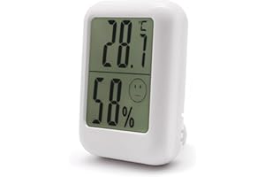 GELLVANN Digital Room Thermometer Indoor Thermometer Hygrometer Temperature Humidity Meter Digital Thermometer Hygrometer Mini Temperature Monitor Humidity Meter