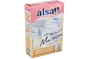 GÉNÉRIQUE ALSA - Alsa Préparation Pour Yaourts Onctueux Mon Yaourt Maison Onctueux 8G - Lot De 3