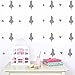 Produktbild Yanqiao 24Pcs/set Alice im Wunderland Kinderzimmer Vinyl Wand Abziehbild Entfernbare Hauptdekoration Wand Aufkleber DIY Materialien, Grau