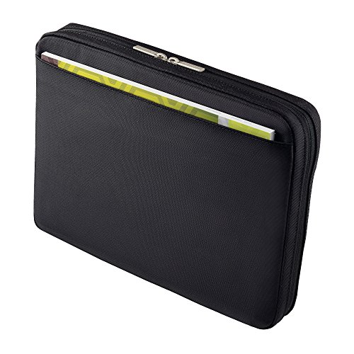 Leitz  Organisationsmappe f  r 10 Zoll Tablet  A4 Notizblock oder Notizbuch  Smart Traveller  Polyester Metall  Complete  Schwarz  62250095