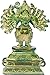 Produktbild Exotic India Sixteen-Armed Vira-Ganesha - Brass Statue - Color Green Chola Color