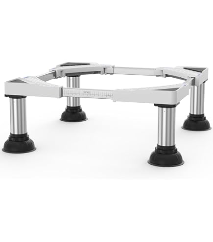 Adjustable Base Lavatrice 1 PEZZO BASE Lavatrice Piedini Carrello Per Asciugatrice Frigorifero Pedana Per Lavatrice - Foto 8