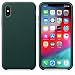 Produktbild MMLC Für iPhone XS Max Case (6.5 Inch) Genuine Leather Genuine Back Case Luxury Cover Phone Pouch (Army Green)