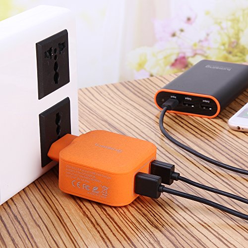 Lumsing USB Schnellladegerät Quick Charge 2 Port-Ladegerät, 20W QC2.0 Dual USB Port Reise-Ladegerät für iPhone, Samsung Galaxy S5/ S6, Hinweis 4 /5 ,Google Nexus 6, Sony Xperia Z3 /Z4 Tablet Orange - 8