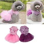 MagiDeal-Abito-Cane-Elegante-Arco-Sveglio-Della-Banda-Del-Vestito-Principessa-Gonna-Di-Pizzo-Abbigliamento-per-Animali-Cucciolo-Gatto