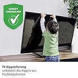 DIE KINDER-SICHERUNG FÜR DEN FERNSEHER: Verhindert das Kippen des Geräts, wenn Dein Kind sich daran aufrichten will