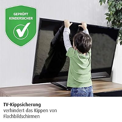 REER Le système anti-bascule pour téléviseur sécurité enfant, blanc