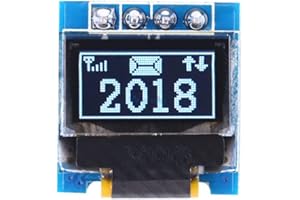 SHINEKOO 0.49 Inch 64x32 White OLED Display Module SSD1306 0.49" I2C IIC Super Bright For Arduino AVR STM32