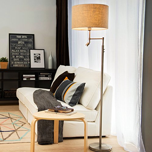 Preisvergleich Produktbild LightSei- Stehlampe Moderne minimalistische Wohnzimmer Stehlampe Schlafzimmer Nacht Vertikal Nordic Kreative Stehlampe (Farbe : Flachsfarben)