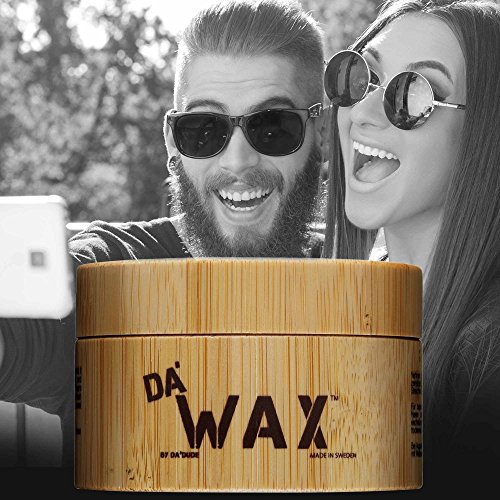 Da’Dude Da’Wax Extra Starkes – Hair Cream Wax Matt Finish – langanhaltend in einer hochwertigen hölzernen Dose mit Geschenktasche 100ml - 5