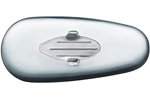 SPORTS WORLD VISION RB Nakładki na nos do gogli | Miękkie nakładki na nos z PVC do niektórych gogli lotniczych RB | 11mm nakładki na nos do gogli, łatwe do wymiany, z wykończeniem w kolorze srebrnym