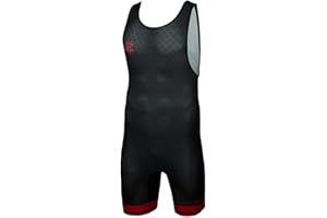 Extreme Hobby Justaucorps de Lutte pour Hommes Black Armour Combinaison de Lutte Professionnelle, vêtement de Lutte, Singlet de Lutte pour Hommes