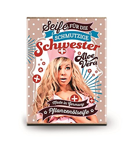 Preisvergleich Produktbild Frech lustige Seife 100g Pflanzenölseife Aloe Vera (Krankenschwester)