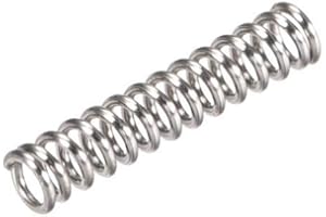 TOP-VIGOR 10Pcs Compression Spring, 3mm OD,0.5mm Wire Size,15mm Free Length Dual Extended Durable Dual Hook Tension Spring for Furniture Screen Doors Repair Projects