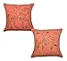 Produktbild Weinlese Indian Ethnic Designer Kissenbezug mit Hand Zari & Stickereien , 41 x 41 cm