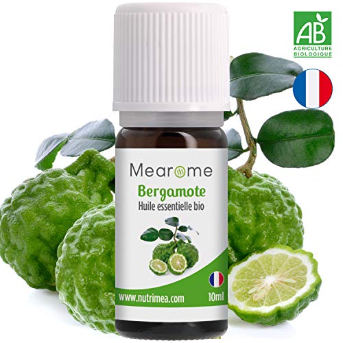 Huile Essentielle de Bergamote Bio Mearome - 10 ml - 100% Pure et Naturelle - HEBBD - HECT - Qualité et Fabrication Française