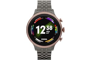 Fossil Damenuhr Touchscreen Smartwatch 6. Generation mit Lautsprecher, Herzfrequenz, NFC und Smartphone BenachrichtigunGen FTW6077