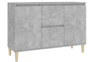 vidaXL Credenza Grigio Cemento 101x35x70 cm in Legno Multistrato