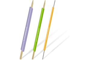 FQTANJU Quick Turn Fabric Set, 3pcs Assorted Sizes Tube Turners for Sewing Threading Fabric Tube Turners Multifunctional Fast Turning Tool