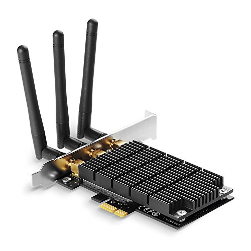 TP-Link Archer T9E - Adaptador PCI Express, inalámbrico, de doble banda, AC 1900 (1300 Mbps en 5 GHz, 600 Mbps en 2,4 GHz, sistema operativo Windows XP/7/8/8.1)