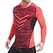 Produktbild Herren Sport Abschlag Sport Laufen Langarm Tops Fitness Schweiß Atmungsaktiv Schnell Trocknend Tight Abschlag O-Neck Bodybuilding Fitness top Felicove