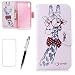 Produktbild LaiXin Huawei Y5 2018 / Y5 Prime 2018 / Honor 7S Hülle Lederhülle Case PU Leder Flip Tasche Handy Schutzhülle Handyhülle mit [Ständer Funktion] Card Holder Brieftasche+Eingabestift Touchstift+Displayschutz -Giraffe