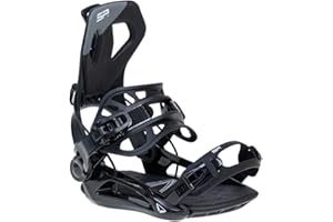 BEXTREME Fijaciones Snowboard Automáticas SP Private Black Medida L pie 42-44 EU 8-10 US para Hombre y Mujer. Fijaciones Snow Auto Tipo Flow Color Negro para Freestyle y Freeride