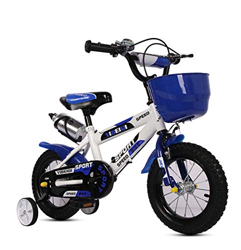 1-1 14 inch Children's Bicycle, Boys Girls Outdoor Cycling Kids' Toy Adjustable height Double brake Non-slip Safety