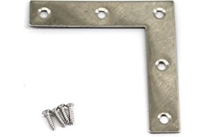 ZERNNIS 80x80mm Winkelverbinder Eckklammern (10 Stück)