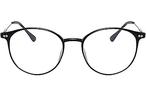 KAEOISFU Superleicht Oval Rahmen Lesebrille Damen Herren, Runden Blaulichtfilter Computer Brille Lesebrillen, Computer Lesebrill mit Sehstärke