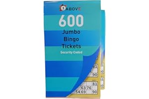 1ABOVE Bingo Tickets Stationery Multi Game Kids Adult Fun Books Pages Jumbo (2)