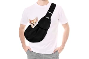 SlowTon Nosidełko dla psa, torba na ramię, regulowany, wyściełany pasek na ramię z przednią kieszenią, torba na ramię dla psa, metro, outdoorowa