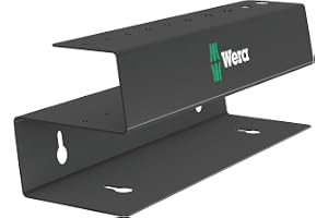 Wera 05136425001 9605 metallrack för upp till 10 insexkantsskruvmejsel, 214,0 x 78,0 mm, svart, 214 x 78 mm