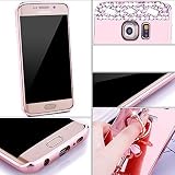 Felfy Hülle Silikon für Galaxy S5,Galaxy S5 Neo Schutzhülle,Galaxy S5 HandyHülle Glitzer Bling Kristall Strass Diamant Spiegel Hülle mit Ring Fingerhalterung Ständer Überzug Mirror Spiegel Stoßdämpfend TPU Silikon Schutz Handy Hülle Case Tasche Silikon Crystal Case Schutzhülle Etui Bumper für Samsung Galaxy S5 / S5 Neo [Rosa Golden] + 1x Silver Stylus+ 1x Bling Dust Plug [Zufällige Farbe] - 2