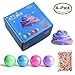 Produktbild BESTZY Schleim Fluffy Slime - 4 Pcs 8 Unzen Weicher Schleim mit Schaum Perlen, Stressabbau Kitt Spielzeug, Perfekte Geschenke für Jungen und Mädchen