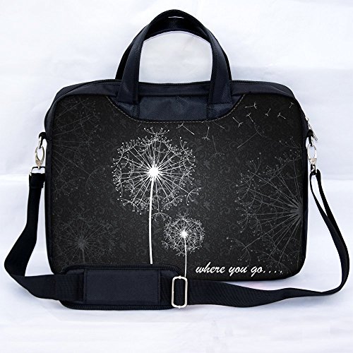 Sidorenko® Notebooktasche Laptoptasche für 17-17,3 " Zoll ( 43,9 cm) mit zwei Innentaschen für Zubehör / Vorder - Rückseite bedruckt